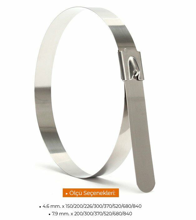 Çetsan Metal Kablo Bağı 4,6x300 100 Adet