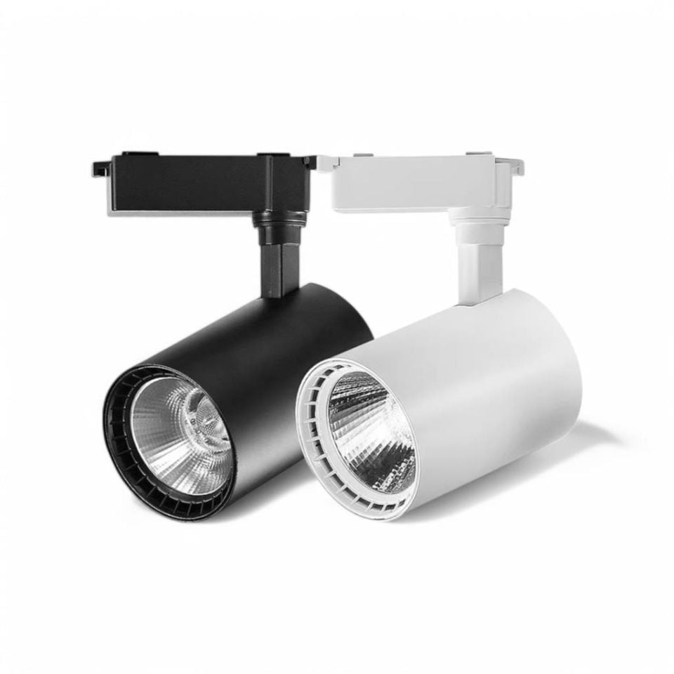 30 Watt Ledli Ray Spot Ekonomik Ray Spot Beyaz/Siyah