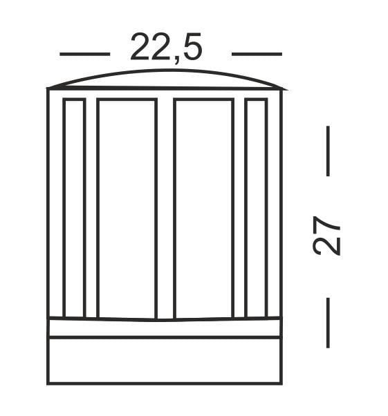 Zita Karizma Set Üstü Bahçe Aydınlatma Armatürü E27 Duylu