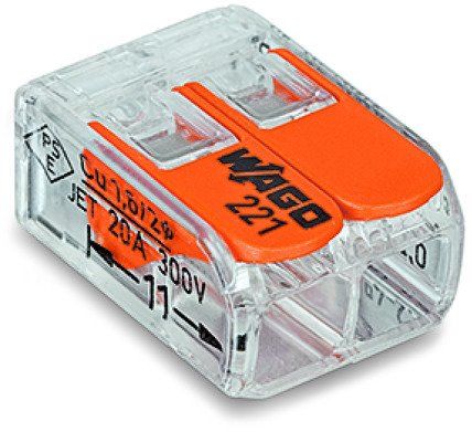 Wago 2x4 Çok Amaçlı Buat Klemensi 100 Adet 221-412