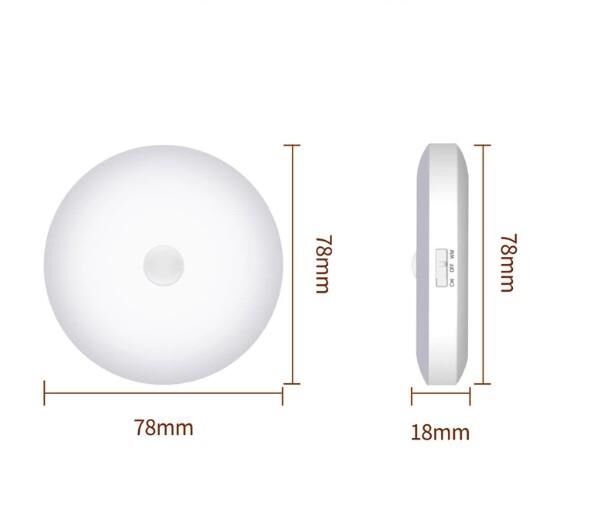 Cata Hareket sensörlü gece lambası, duvar lambası, dolap lambası, USB şarj edilebilir LED ışık, akıllı sensör ışığı, pil ile çalışan ışık, dolap, yatak odası, dolap, koridor vb. için (Gün Işığı 4000k, 6 adet)