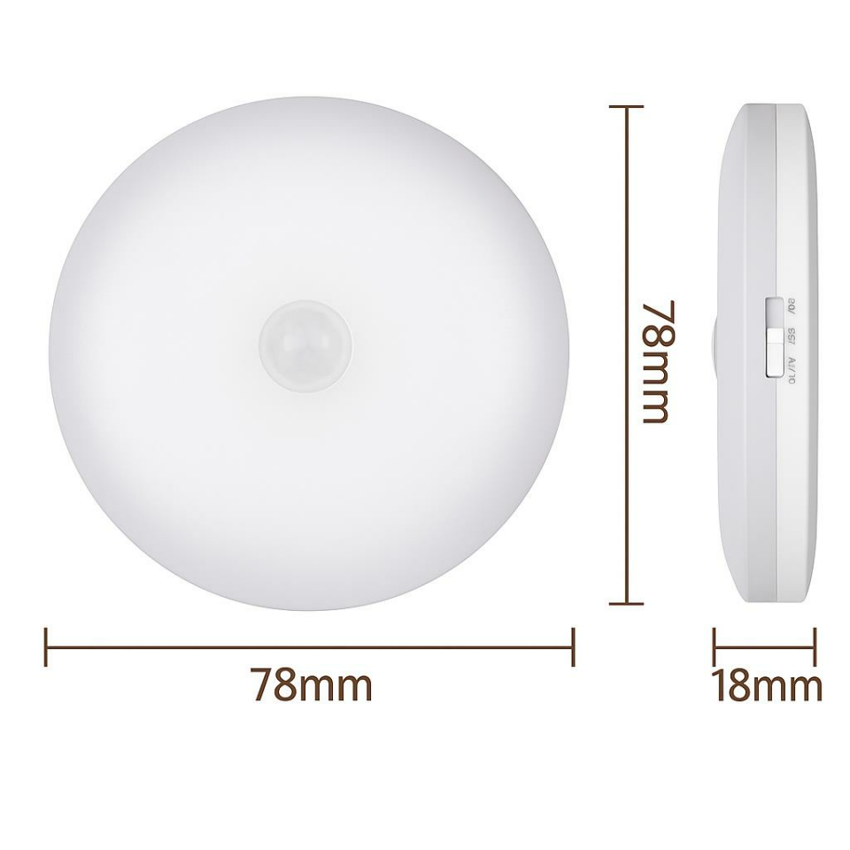 CATA CT-5180 6'lı Set USB Şarjlı Sensörlü LED Gece Lambası 4000K Gün Işığı – Kabin, Dolap ve Koridor Aydınlatması İçin