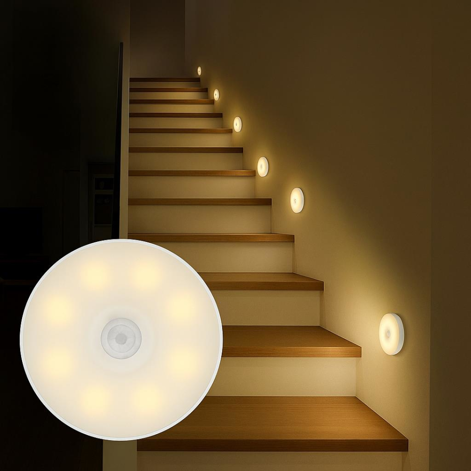 CATA CT-5180 6'lı Set USB Şarjlı Sensörlü LED Gece Lambası 4000K Gün Işığı – Kabin, Dolap ve Koridor Aydınlatması İçin