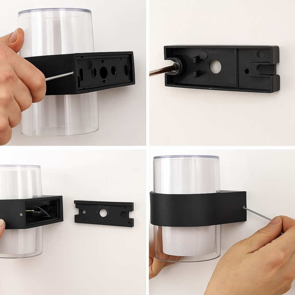 Cata CT-7048 Bora LED Aplik 12W IP54 – Gün Işığı 3200K, İç ve Dış Mekan Duvar Lambası, Suya ve Toza Dayanıklı, Modern Tasarım