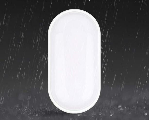 Horoz Aydos 15W Oval Beyaz  Led Nem Su Geçirmez Banyo Bahçe Modern Tavan Lambası Beyaz Işık