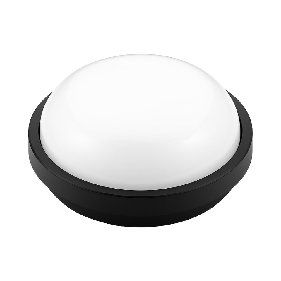 Horoz Artos 15W Yuvarlak Siyah Led Nem Su Geçirmez Banyo Bahçe Modern Tavan Lambası Beyaz Işık 6500K