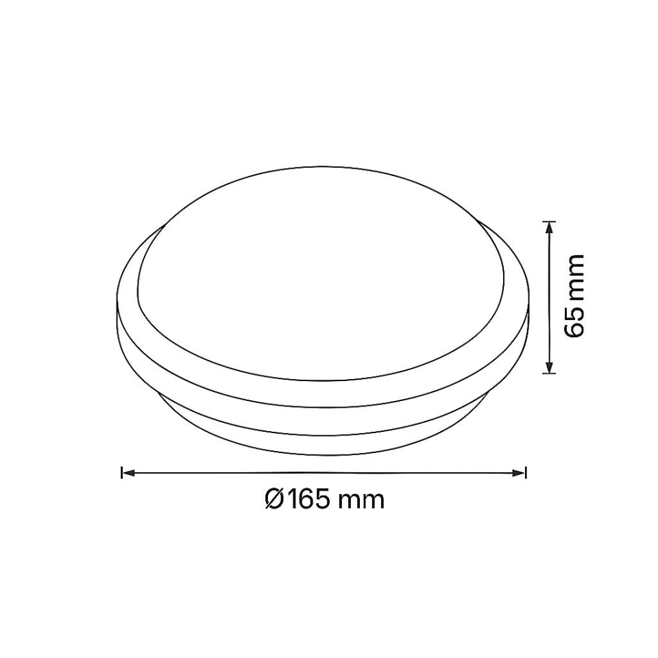 Horoz Artos 15W Yuvarlak Siyah Led Nem Su Geçirmez Banyo Bahçe Modern Tavan Lambası Beyaz Işık 6500K