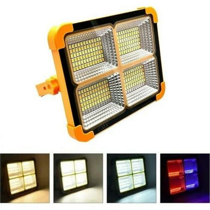 Cata Portatif Solar LED Projektör 200W Güneş Enerjili Seyyar LED Işık Taşınabilir Sokak Aydınlatması 4698