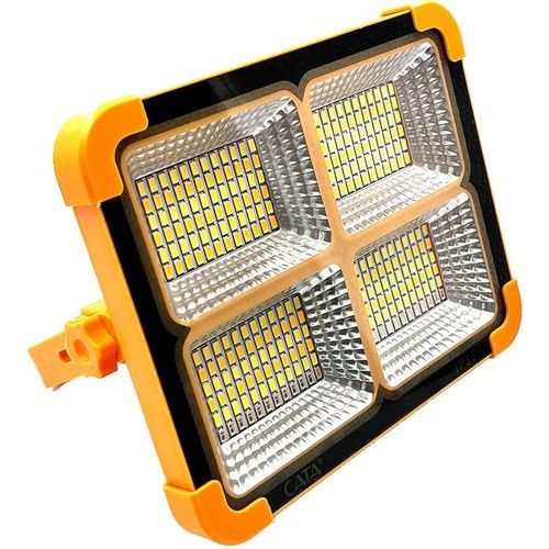 Portatif Solar LED Projektör Cata 200W Güneş Enerjili Seyyar LED Işık Taşınabilir Sokak Aydınlatması