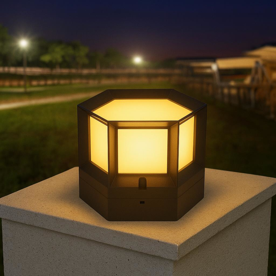 Zita Ultra6 Set Üstü Bahçe Aydınlatma Lambası – E27 Duy, IP54 Suya Dayanıklı, UV ve Darbelere Karşı Dayanıklı,Dış Mekan Bahçe Duvar Üstü Lamba