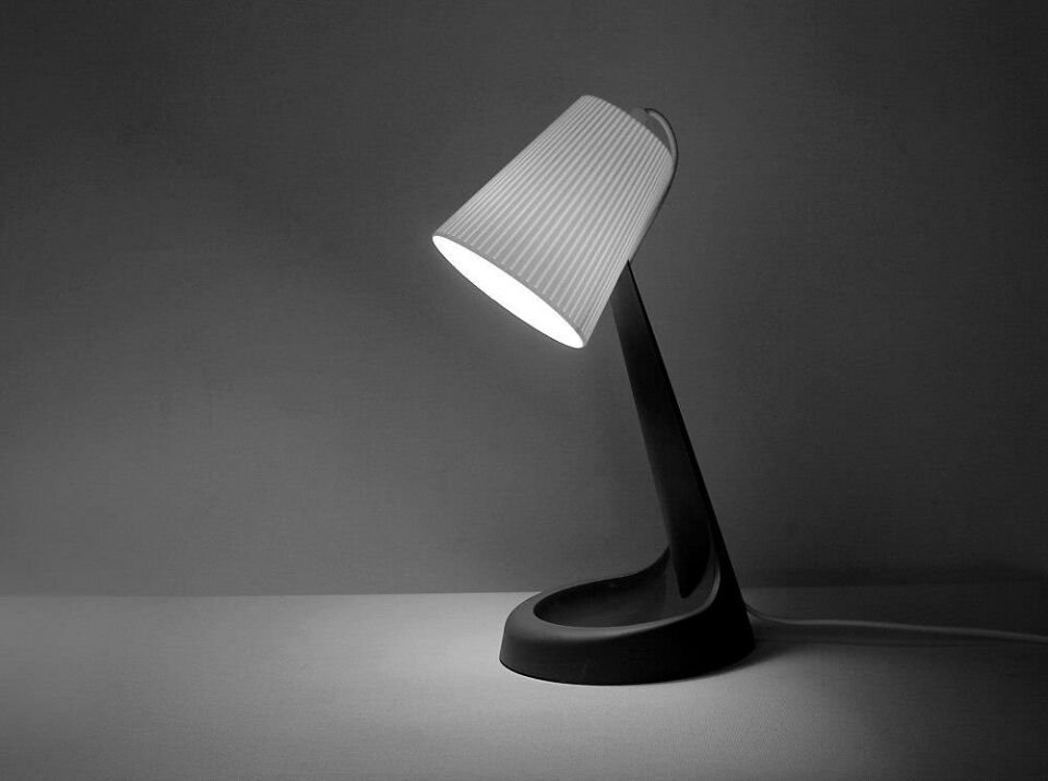 ZİTA MELODİ MASA LAMBASI ANTRASİT  E14 DUYLU-AMPUL HEDİYELİ!!!