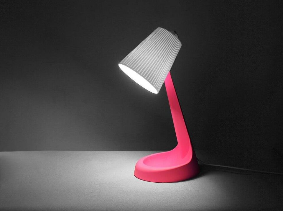 ZİTA MELODİ MASA LAMBASI PEMBE  E14 DUYLU-AMPUL HEDİYELİ!!!