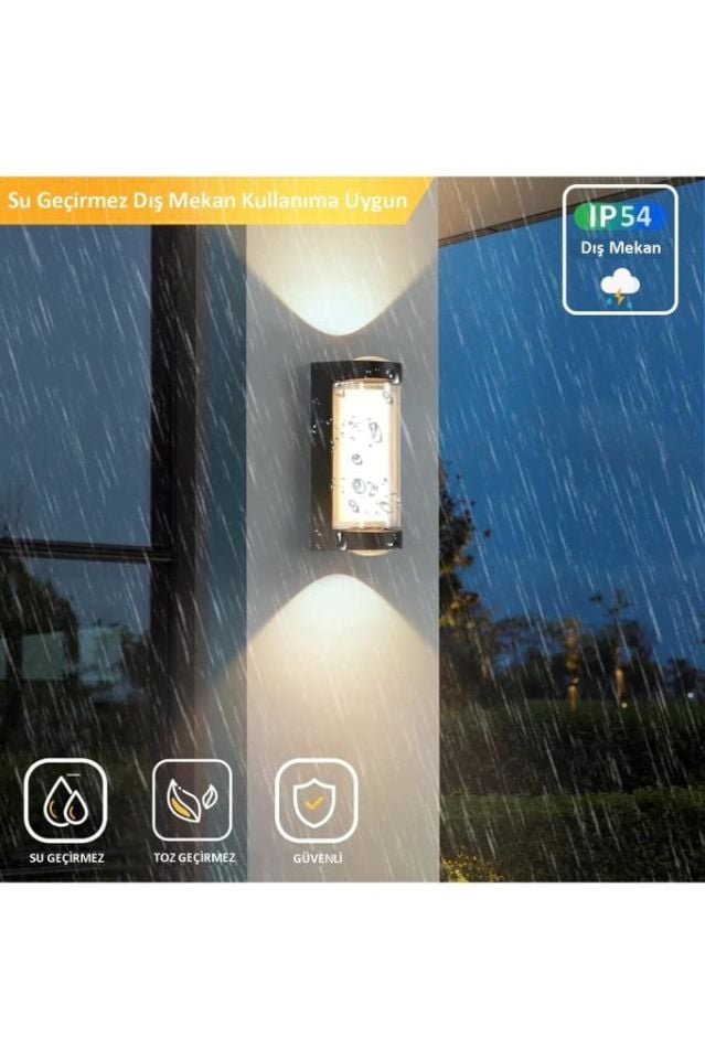 Dekoratif Su Geçirmez Üç Yönlü Led Aplik Cata Lara 9w 3200k Gün Işığı Led Aydınlatma