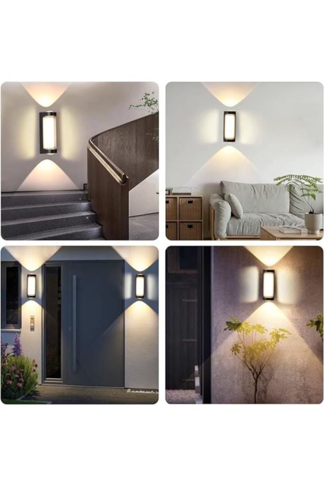 Dekoratif Su Geçirmez Üç Yönlü Led Aplik Cata Lara 9w 3200k Gün Işığı Led Aydınlatma