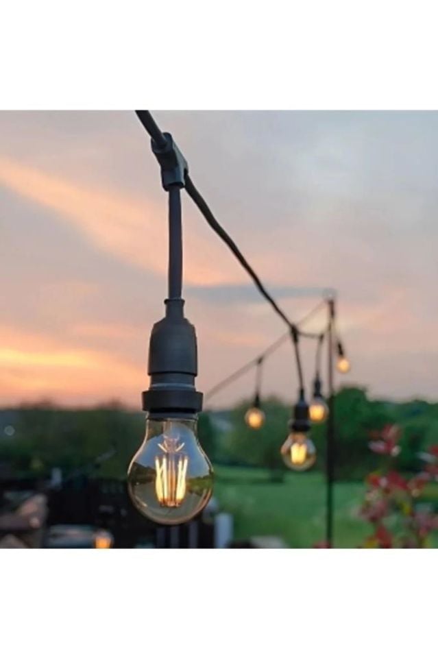 5 Duylu Birbirine Eklenebilir 5 Mt Cata Sarmaşık Dış Mekan Bahçe Aydınlatma Armatürü E27 Ip64