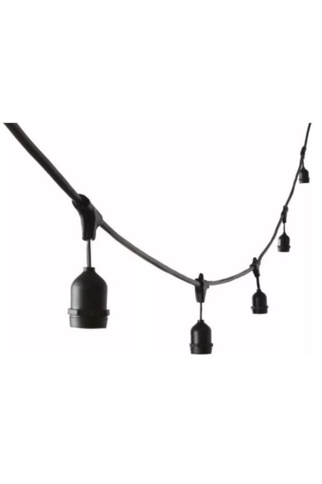 5 Duylu Birbirine Eklenebilir 5 Mt Cata Sarmaşık Dış Mekan Bahçe Aydınlatma Armatürü E27 Ip64