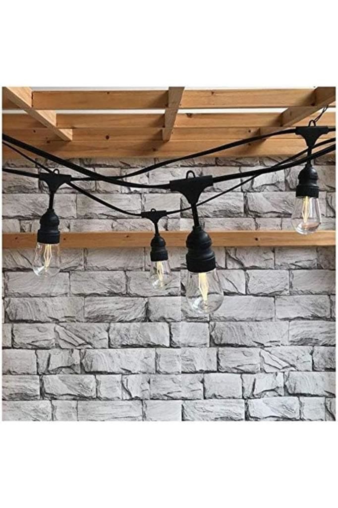 5 Duylu Birbirine Eklenebilir 5 Mt Cata Sarmaşık Dış Mekan Bahçe Aydınlatma Armatürü E27 Ip64