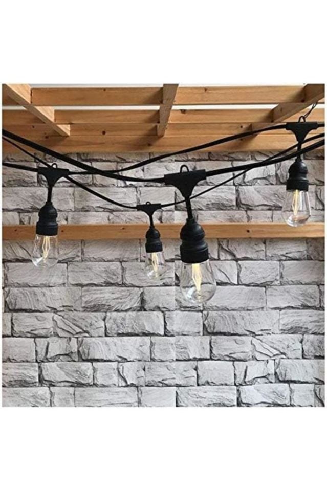 10 Duylu Birbirine Eklenebilir 10 Mt Cata Sarmaşık Dış Mekan Bahçe Aydınlatma Armatürü E27 Ip64