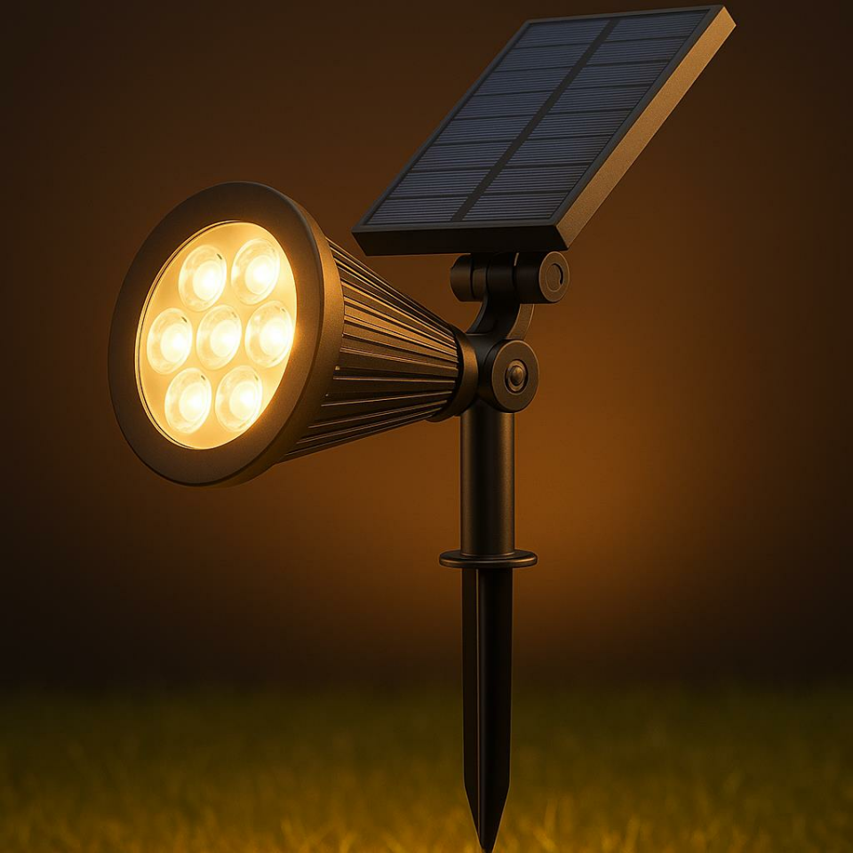 CATA CT-7310G Solar LED Çim Armatürü 7W | Güneş Enerjili, Kazıklı Bahçe Aydınlatması, IP64 Su Geçirmez, Gün Işığı 3200K