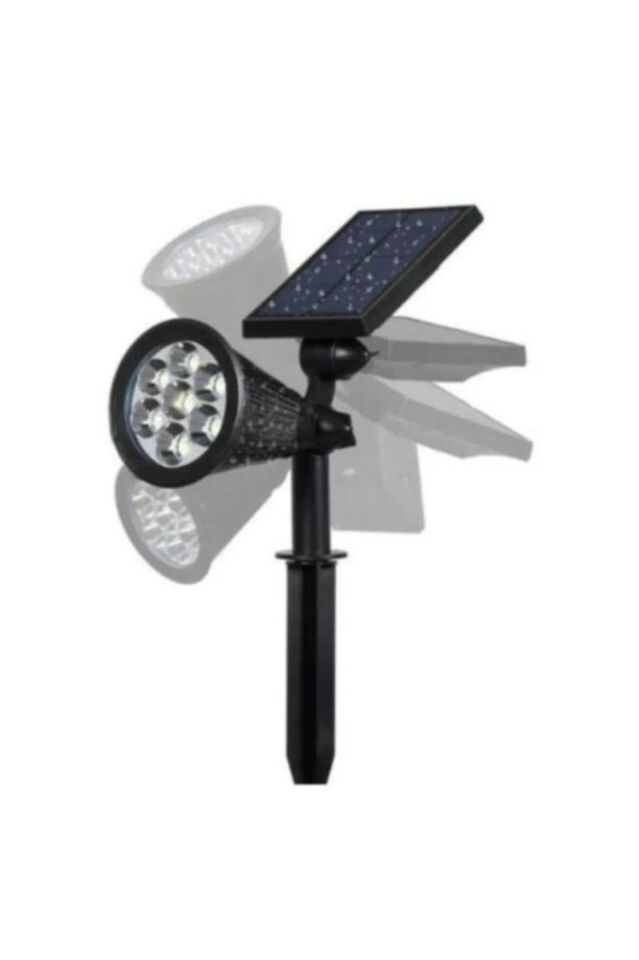 7w 6400K Beyaz Led Işık Güneş Enerjili Kazıklı Çim Lambası Cata Solar Bahçe Armatürü