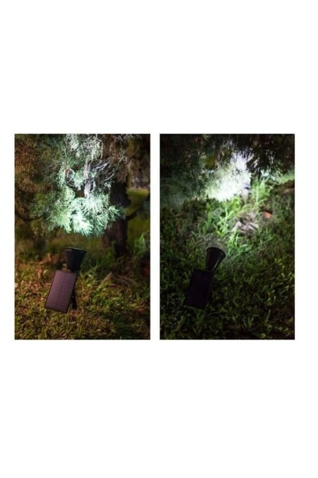 7w 6400K Beyaz Led Işık Güneş Enerjili Kazıklı Çim Lambası Cata Solar Bahçe Armatürü