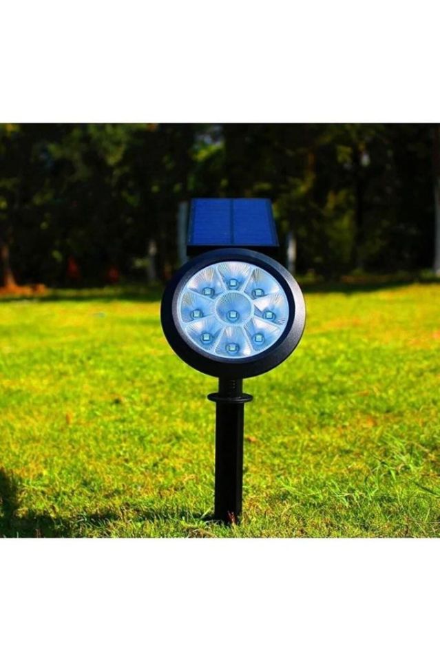 18w Amber Renk Led Işık Güneş Enerjili Kazıklı Çim Lambası Cata Solar Bahçe Armatürü