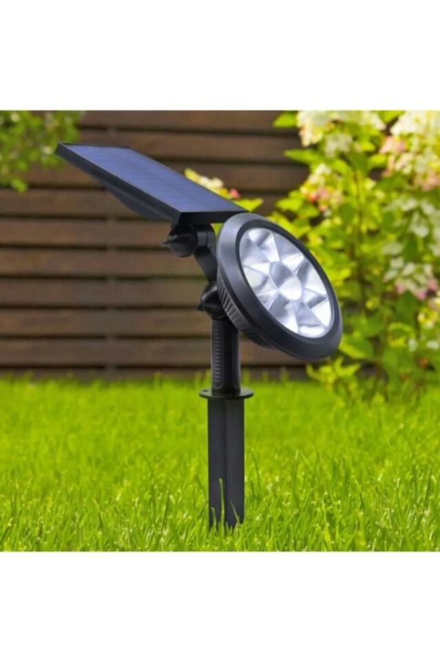 18w Amber Renk Led Işık Güneş Enerjili Kazıklı Çim Lambası Cata Solar Bahçe Armatürü
