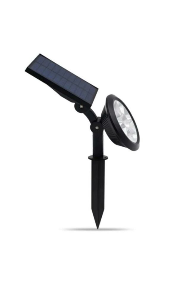 18w Amber Renk Led Işık Güneş Enerjili Kazıklı Çim Lambası Cata Solar Bahçe Armatürü