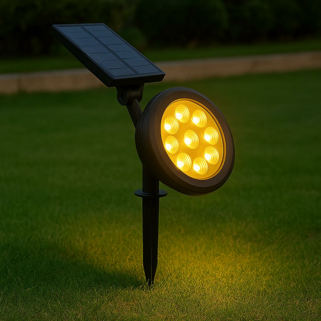 18w 3200K Gün Işığı Güneş Enerjili Kazıklı Çim Lambası Cata Solar Bahçe Armatürü