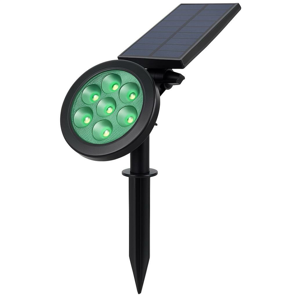18w Yeşil Renk Led Işık Güneş Enerjili Kazıklı Çim Lambası Cata Solar Bahçe Armatürü