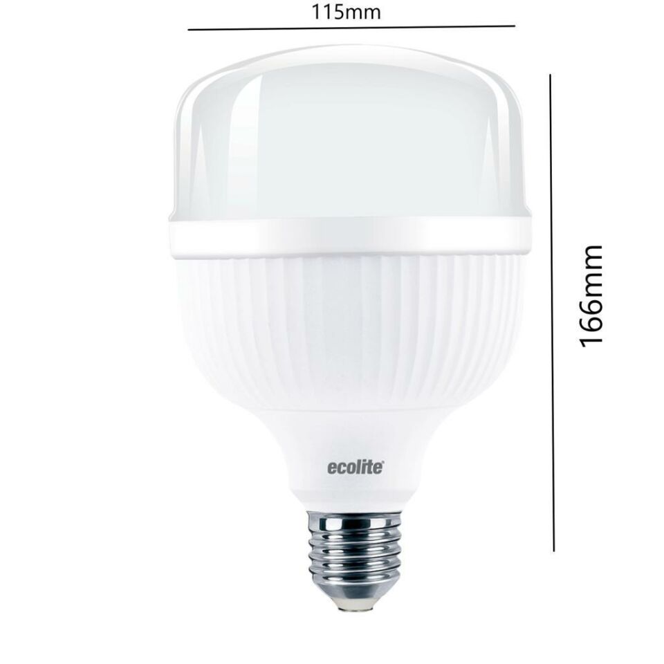 Ecolite 38W (200W) Jumbo LED Ampul 3000K Sarı Işık E27 Duylu