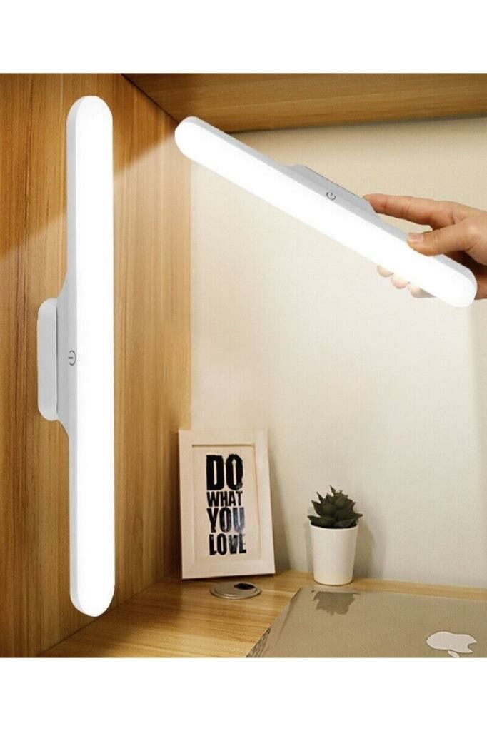 5 Watt Şarjlı Led Işık Mıknatıslı Led Lamba Dimmerli Nova Beyaz Hero Led Aplik 3 Farklı Renk Işık