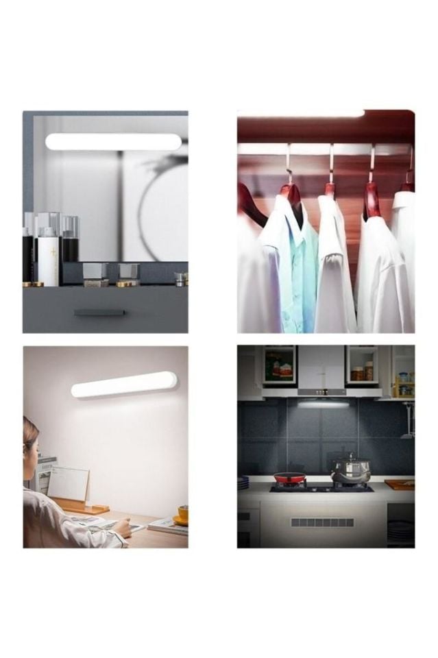 5 Watt Şarjlı Led Işık Mıknatıslı Led Lamba Dimmerli Nova Beyaz Hero Led Aplik 3 Farklı Renk Işık