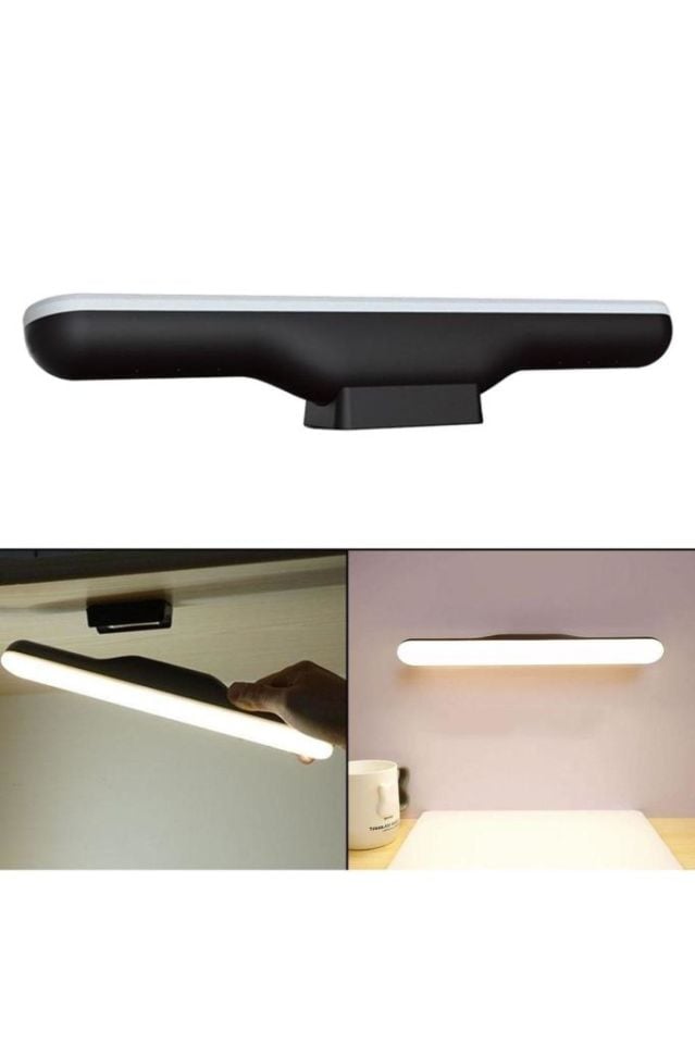 5 Watt Şarjlı Led Işık Mıknatıslı Led Lamba Dimmerli Nova Siyah Hero Led Aplik 3 Farklı Renk Işık