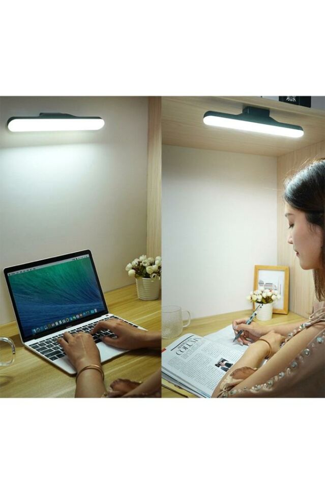 5 Watt Şarjlı Led Işık Mıknatıslı Led Lamba Dimmerli Nova Siyah Hero Led Aplik 3 Farklı Renk Işık