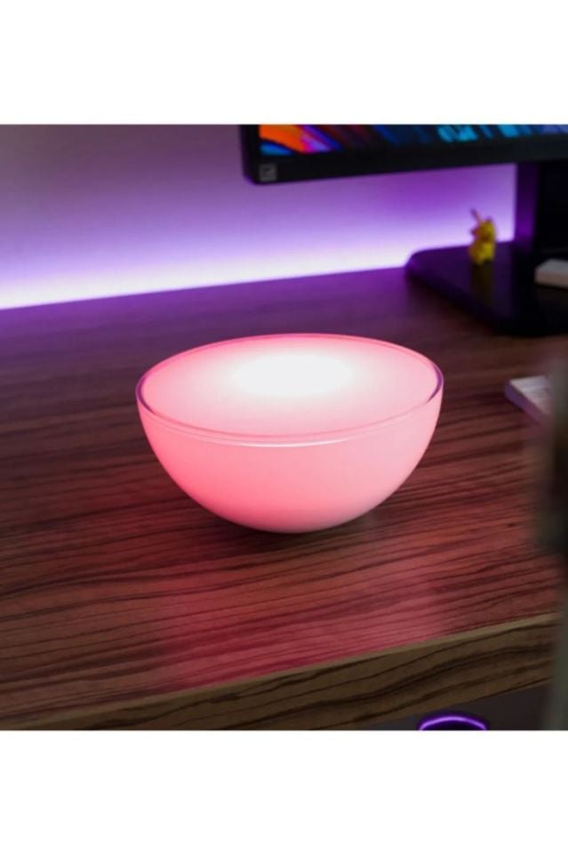 Smart Küre Taşınabilir Ambiyans Işığı Hero Led Bluetooth Bowl Led Lamba Dimmerli Ortam Aydınlatma