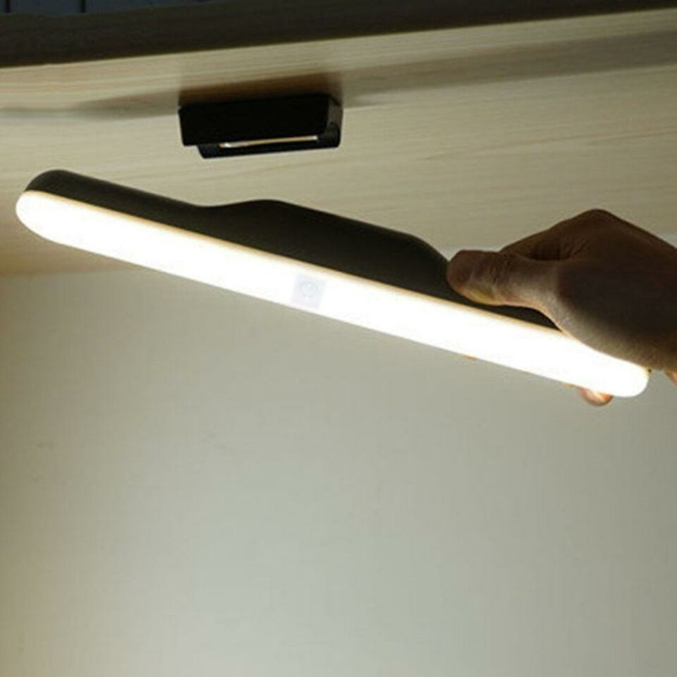 Sensörlü Led Işık Şarjlı Mıknatıslı Led Lamba 5 Watt Nova Siyah Hero Led Aplik 3 Renk Işık Modu