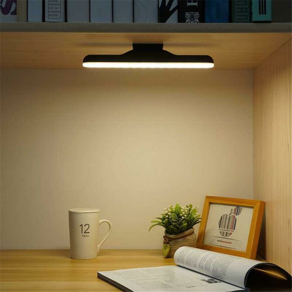 Sensörlü Led Işık Şarjlı Mıknatıslı Led Lamba 5 Watt Nova Siyah Hero Led Aplik 3 Renk Işık Modu