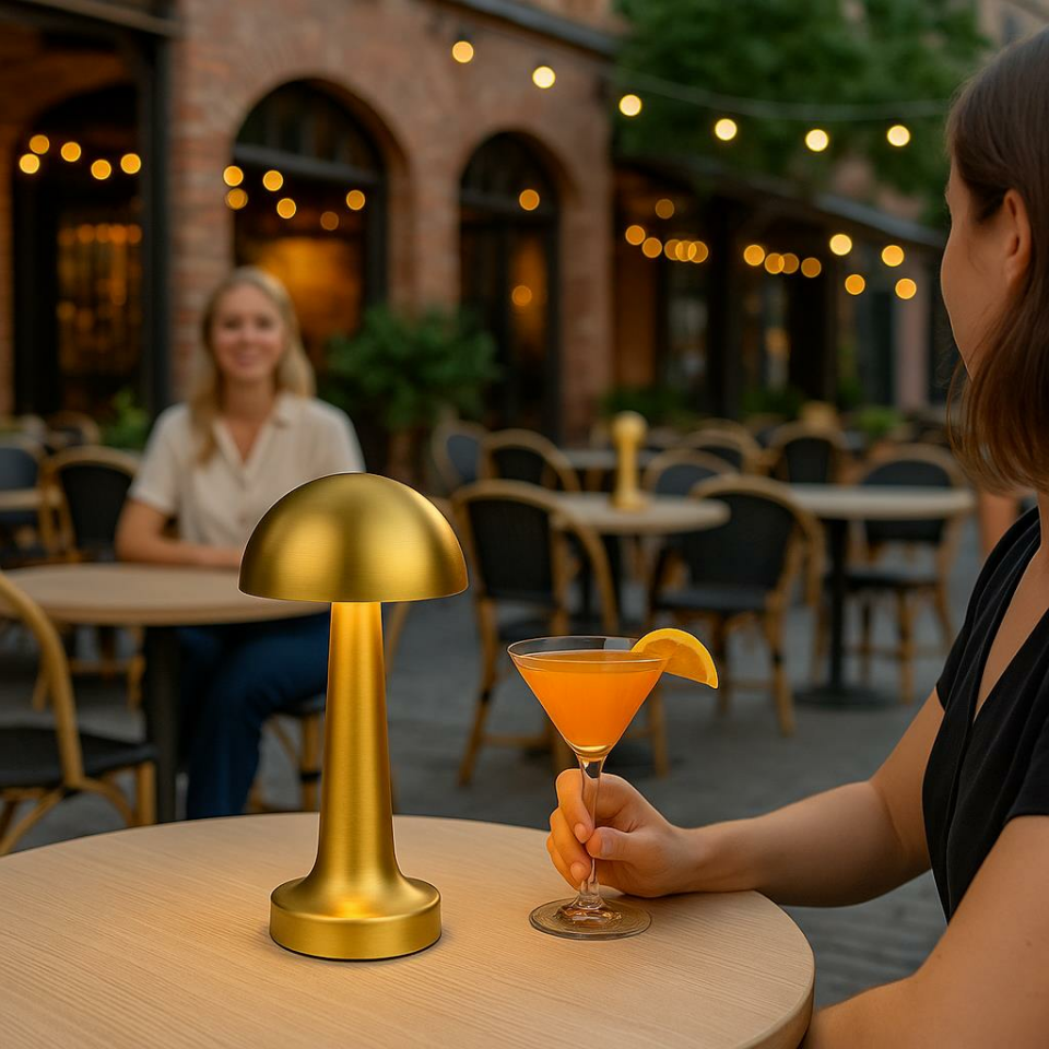 CATA CT-8429 Lizbon Gold Masa Lambası – Şarjlı, Dokunmatik, 3 Renk Modlu LED Aydınlatma