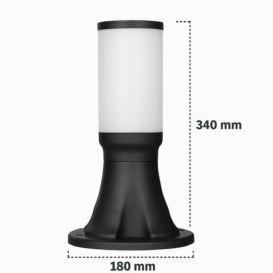ZİTA Kule Kale 34 cm Bahçe Aydınlatma Lambası | E27 Duy | IP54 Suya Dayanıklı Dış Mekan Yol Lambası | Ürün Kodu: 237