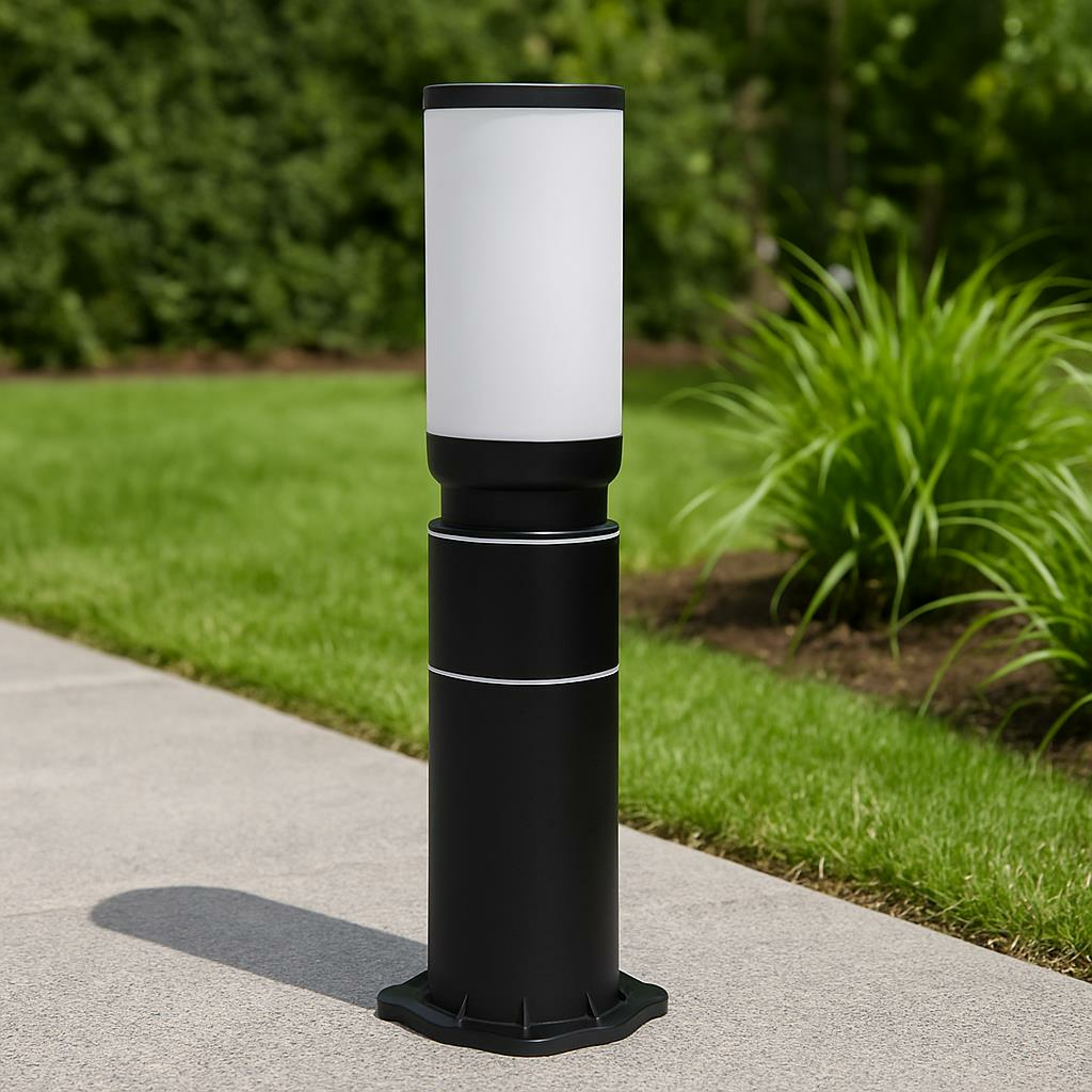 ZİTA Kule 50 cm Siyah Bahçe Aydınlatma Lambası | E27 Duylu, IP54 Su Geçirmez, Darbeye Dayanıklı Dış Mekan Yol Lambası 234-50