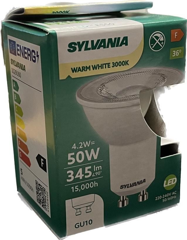Sylvania 4.2 Watt GU10 Duylu Led Ampul Günışığı (Sarı)