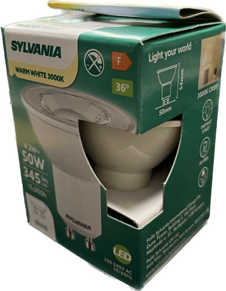 Sylvania 4.2 Watt GU10 Duylu Led Ampul Günışığı (Sarı)
