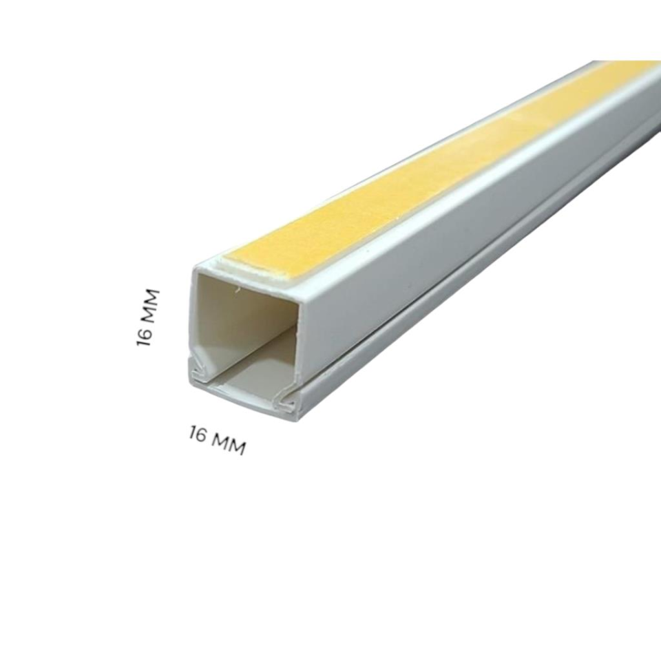 16x16 Yapışkanlı Plastik Kablo Kanalı 10 Metre DE-PA