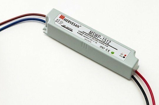 Mervesan 12 Watt 12V 1 Amper Led Trafosu IP67 Mtwp-15-12
