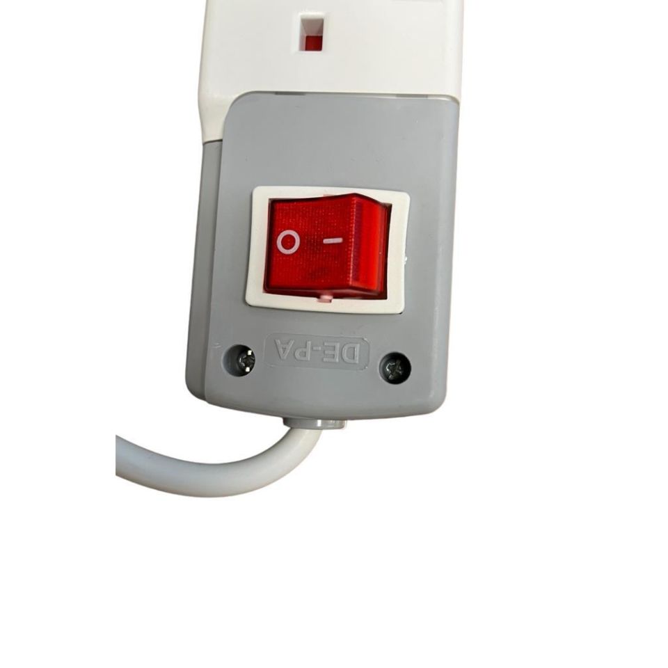 De-Pa İngiliz Tipi Grup Priz 4'lü 3 Metre Kablolu Anahtarlı 41403