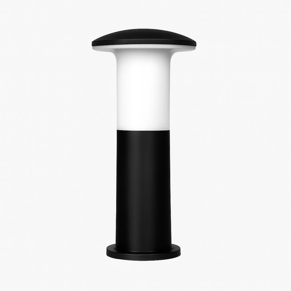 Zita Mantar Model Kısa Bahçe Armatürü 32 cm | Set Üstü Siyah Aydınlatma | IP54 Su Geçirmez | E27 Ampul Uyumlu | Dış Mekan Lamba 240