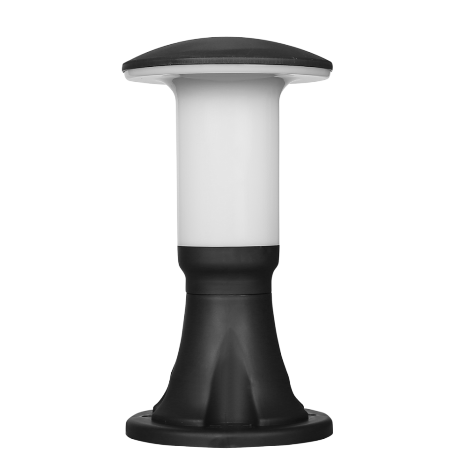 Zita Bahçe Set Üstü Armatür Mantar Kale Siyah 33 CM  IP54 / 241