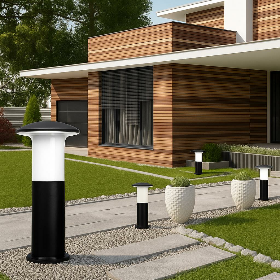 Zita Bahçe Set Üstü Armatür Mantar Uzun 41 cm Siyah | IP54 Koruma Sınıfı | E27 Duylu Değiştirilebilir Ampul Uyumlu