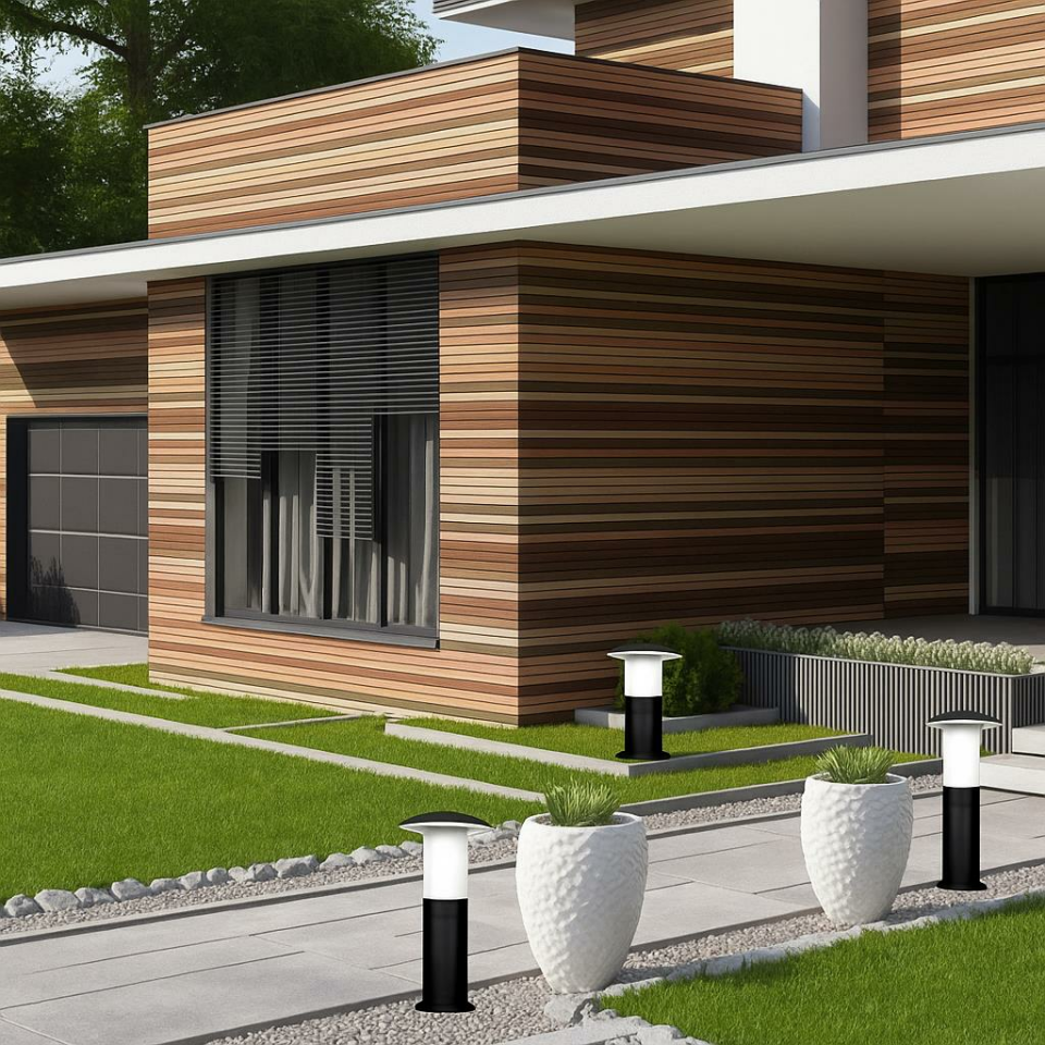 Zita Bahçe Set Üstü Armatür Mantar Uzun 41 cm Siyah | IP54 Koruma Sınıfı | E27 Duylu Değiştirilebilir Ampul Uyumlu